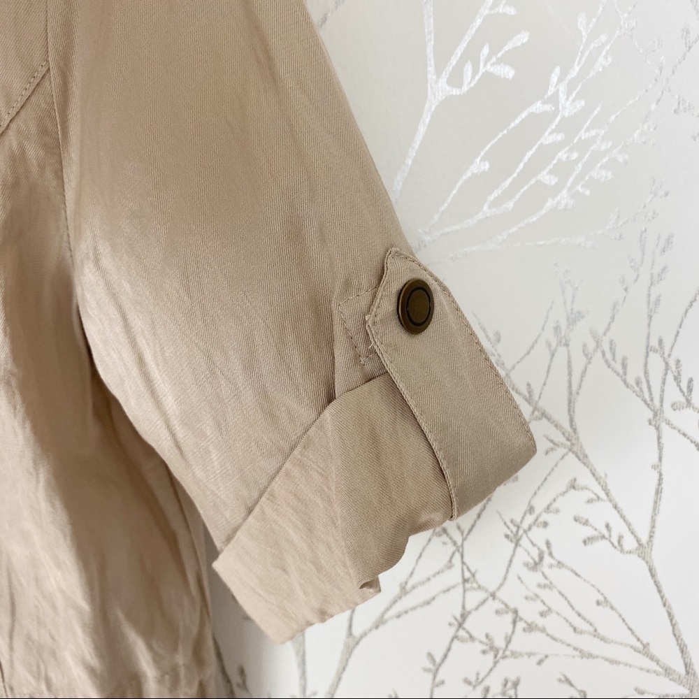 ZENERGY by CHICO’S Tan Utility Zipper Shift Dress - Picture 9 of 14